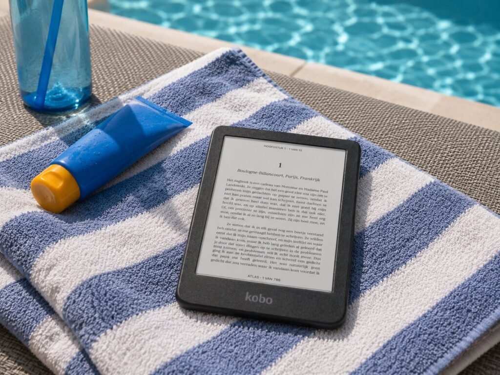 kobo clara bw beste waterdichte e-reader voor aan het zwembad